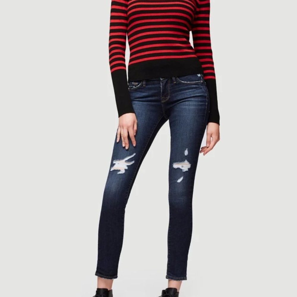 FRAME Le Skinny de Jeanne in Wriley